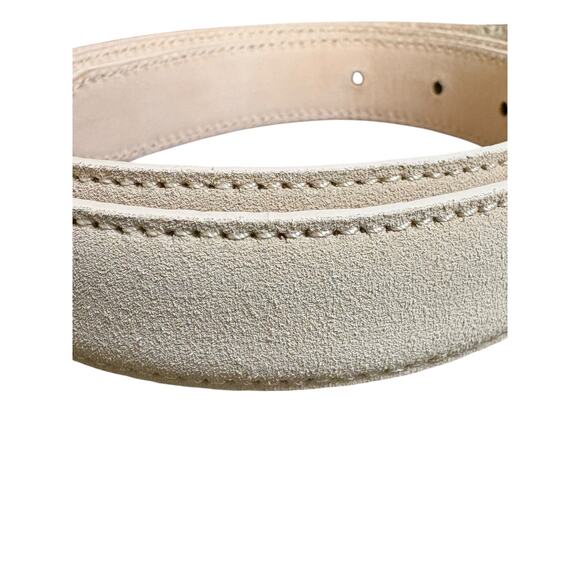 Aureum NIB #17 Buttercream & Gold Suede Belt Size XS/S - Picture 6 of 9